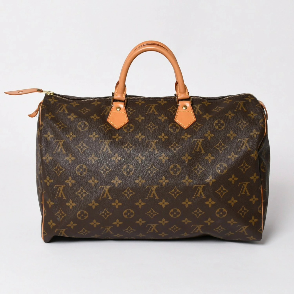 LOUIS VUITTON Monogram Speedy brown Brown